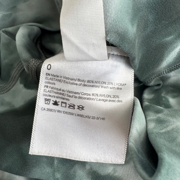 Lululemon Align High Rise 28" inseam tie dye forest green leggings - Picture 4 of 5